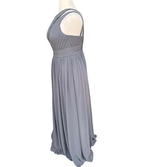 Azazie Womens Molly in‎ Steel Grey Bridesmaid/ Evening Dress Size:10 AZ1542918 - Picture 2 of 13